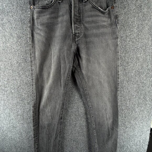 Levi’s 501s Student Women Jeans Charcoal Wash Button Fly Classic ACTL 26X31 - Picture 1 of 15